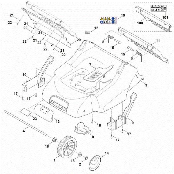 Slika C - Housing, Front axle RL 540.0