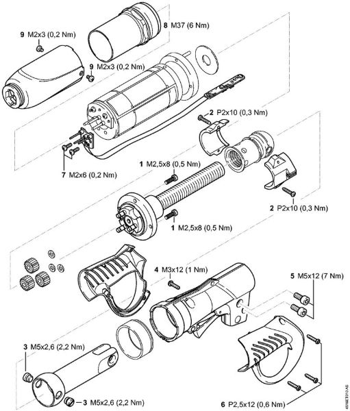 ASA 85 ASA 85 Pritezni momenti della Marca Stihl
