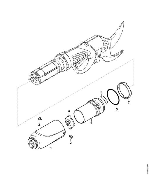 ASA 85 ASA 85 Akumulatorske škarje za rezanje vej Ohišje della Marca Stihl
