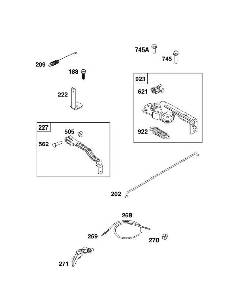 B&S - serijska številka  od 08  08P502-0131-H1 D - SKLOP UPRAVLJALNEGA ELEMENTA della Marca Stihl