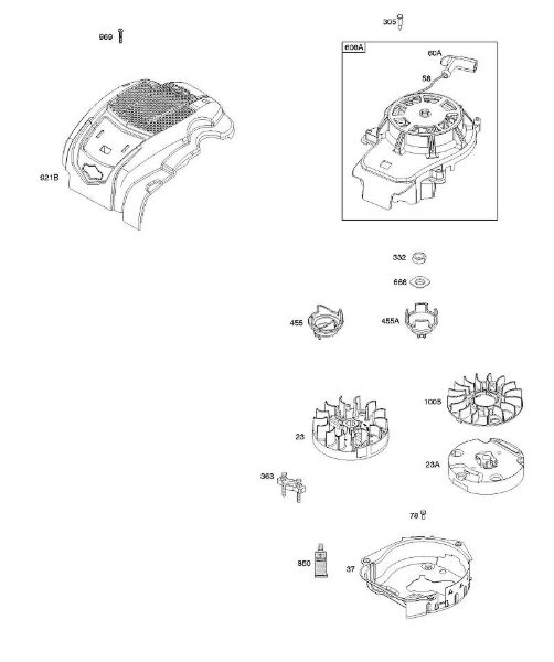 B&S - serijska številka  od 09  093J02-0079-H1 G - Vztrajnik della Marca Stihl