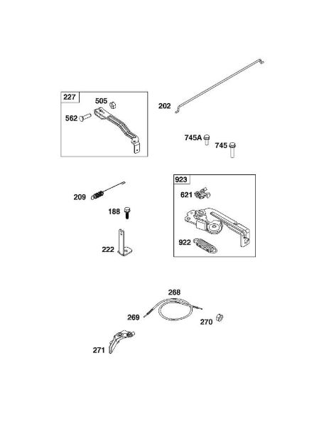 B&S - serijska številka  od 09  09P602-0124-H1 D - SKLOP UPRAVLJALNEGA ELEMENTA della Marca Stihl