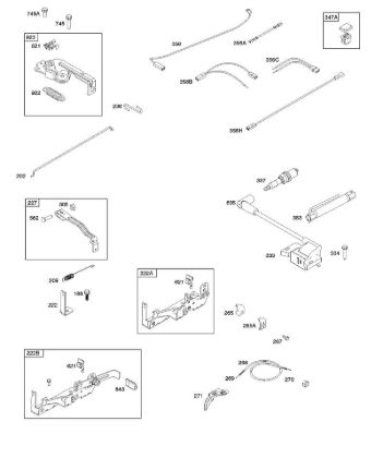 B&S - serijska številka  od 09  09P702-0044-F1 B - Armatura, upravljalni elementi, elektricni sistem, vzmet regulatorja, vžig, svecka della Marca Stihl