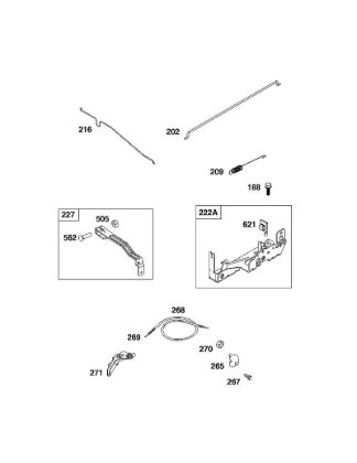 B&S - serijska številka  od 09  09P702-0229-H5 D - SKLOP UPRAVLJALNEGA ELEMENTA della Marca Stihl