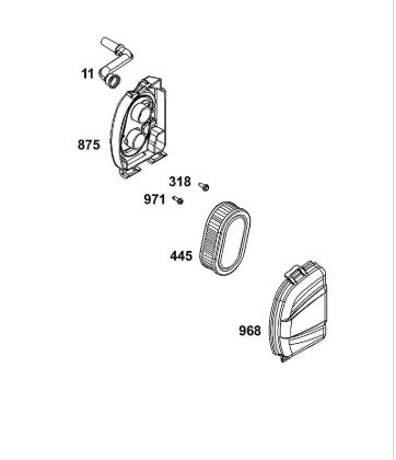 B&S - serijska številka  od 09  09P702-0230-H1 A - SKLOP ZRAcNEGA FILTRA della Marca Stihl