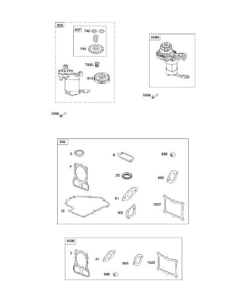 B&S - serijska številka  od 10  100602-0131-B8 F - Elektricni zaganjalnik/kompleti tesnil della Marca Stihl