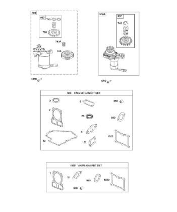 B&S - serijska številka  od 10  100802-0126-B8 F - Elektricni zaganjalnik/kompleti tesnil della Marca Stihl