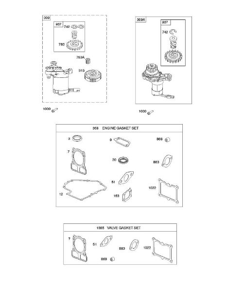 B&S - serijska številka  od 10  100802-0126-B8 F - Elektricni zaganjalnik/kompleti tesnil della Marca Stihl