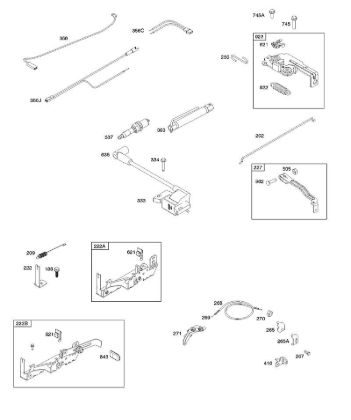 B&S - serijska številka  od 10  103M02-0061-H1 B - Kotva magneta, upravljalni elementi, elektricna naprava, vzmet regulatorja, svecka della Marca Stihl