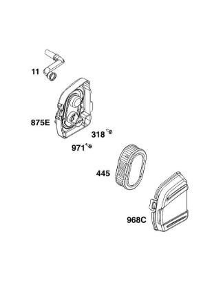 B&S - serijska številka  od 10  103M02-0085-H1 A - SKLOP ZRAcNEGA FILTRA della Marca Stihl