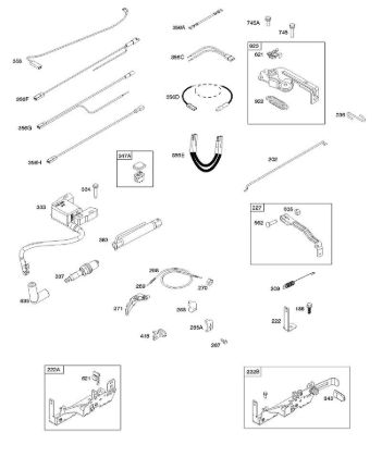 B&S - serijska številka  od 10  104M0B-0123-H1 B - Kotva magneta, upravljalni elementi, elektricna naprava, vzmet regulatorja, svecka della Marca Stihl