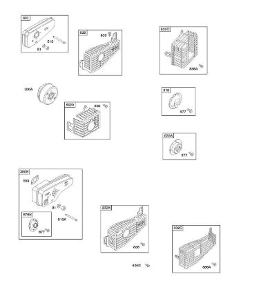 B&S - serijska številka  od 10  10A902-2128-E1 F - Izpušni sistem della Marca Stihl