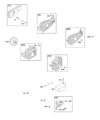 B&S - serijska številka  od 10  10D902-0111-B1 C - Zavora, izpušni sistem della Marca Stihl