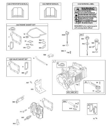 B&S - serijska številka  od 10  10F902-0110-B1 F - Cilinder, glava cilindra, komplet tesnil - motor, komplet tesnil - ventil, mazanje della Marca Stihl