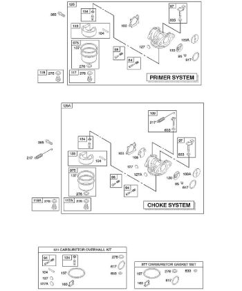 B&S - serijska številka  od 12  122H82-0125-01 E - Uplinjac della Marca Stihl