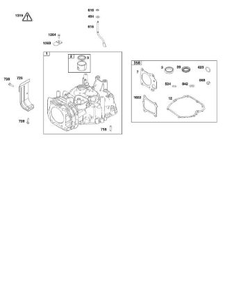 B&S - serijska številka  od 12  123P02-0067-H1 G - SKLOP CILINDRA della Marca Stihl