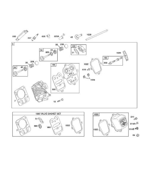 B&S - serijska številka  od 12  126392-0274-B8 F - Glava cilindra della Marca Stihl