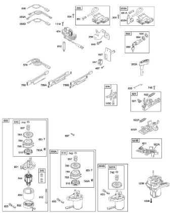 B&S - serijska številka  od 12  127802-1376-01 B - Alternator, elektricni zaganjalnik, elektricni, zavora vztrajnika, vžig della Marca Stihl