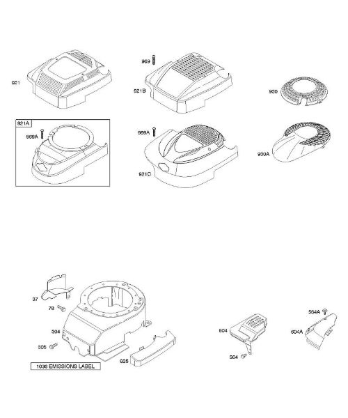 B&S - serijska številka  od 12  127807-0662-01 C - Ohišje/okovi ventilatorja della Marca Stihl