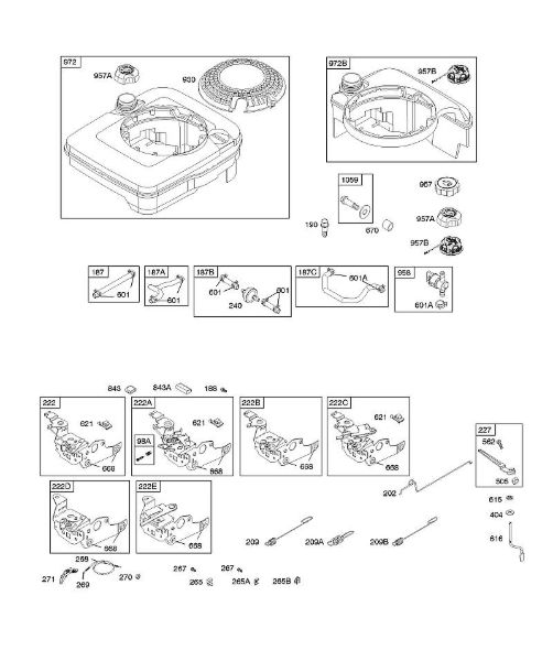 B&S - serijska številka  od 12  12H802-1803-B1 F - Upravljalni elementi, dovod goriva, vzmet regulatorja della Marca Stihl