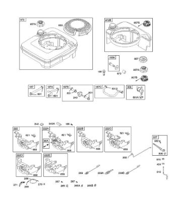 B&S - serijska številka  od 12  12H807-2017-B1 F - Upravljalni elementi, dovod goriva, vzmet regulatorja della Marca Stihl