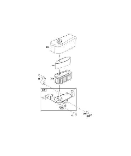 B&S - serijska številka  od 12  12Q902-0169-B1 A - Zracni filter della Marca Stihl
