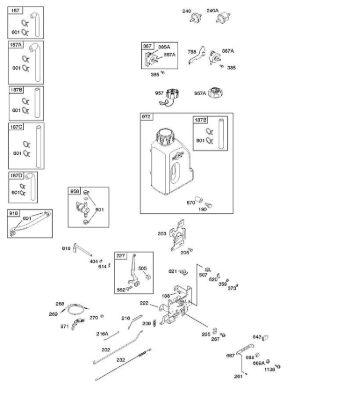 B&S - serijska številka  od 21  217902-0119-E1 E - Upravljalni elementi, vzmet regulatorja della Marca Stihl