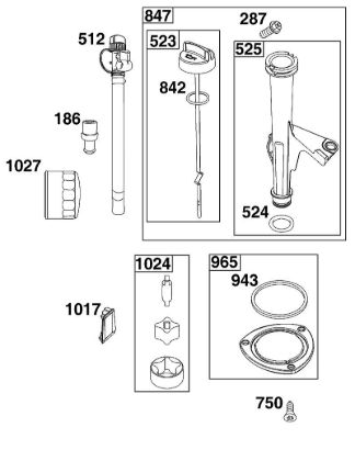B&S - serijska številka  od 44  44S977-0046-G1 J - SKLOP ZA MAZANJE della Marca Stihl