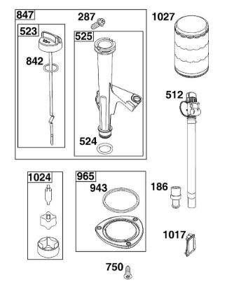 B&S - serijska številka  od 44  44U777-0010-G1 J - SKLOP ZA MAZANJE della Marca Stihl