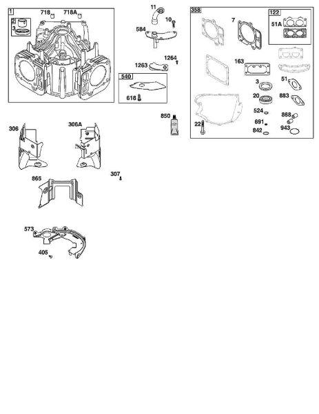 B&S - serijska številka  od 49  49T877-0046-G1 H - SKLOP CILINDRA della Marca Stihl