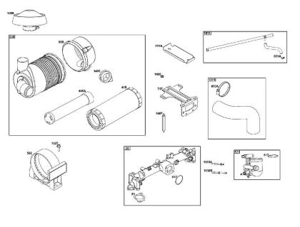 B&S - serijska številka  od 61  61G877-0014-J1 A - SKLOP ZRAcNEGA FILTRA della Marca Stihl