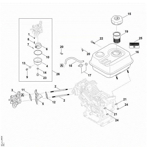 Slika G - Sistem goriva EHC 605.0 (EHC605-0001)