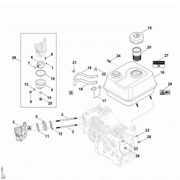 Slika G - Sistem goriva EHC 700.0 (EHC700-0003)