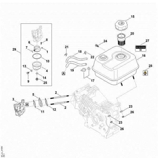 Slika G - Sistem goriva EHC 700.0 (EHC700-0004)