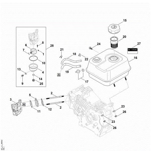 Slika G - Sistem goriva EHC 705.0 (EHC705-0002)