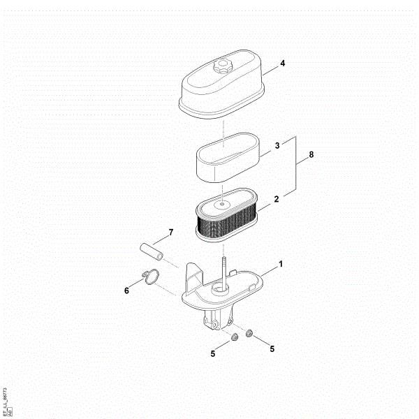 Slika B - Zracni filter EVC 1000.0 (EVC1000-0001)