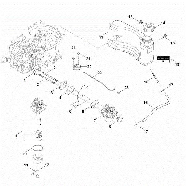 Slika G - Sistem goriva EVC 1000.0 (EVC1000-0001)