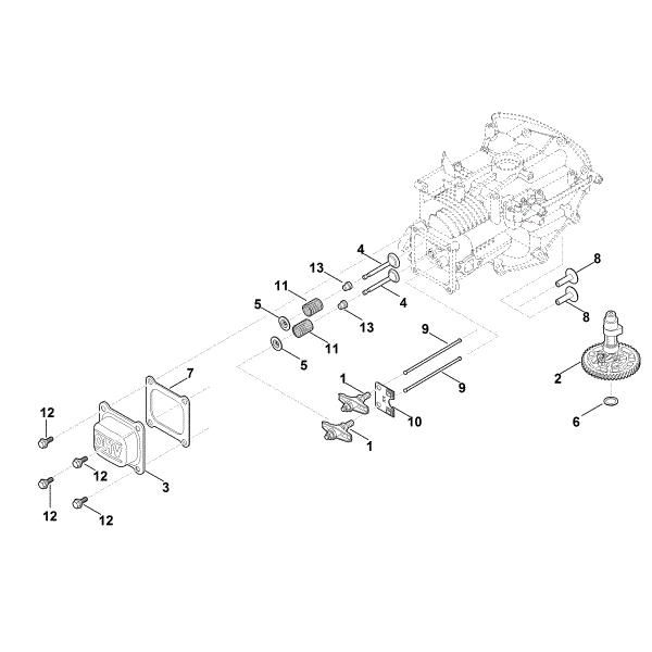 Slika H - Odmicna gred, ventili EVC 200.1 (EVC200-0002)