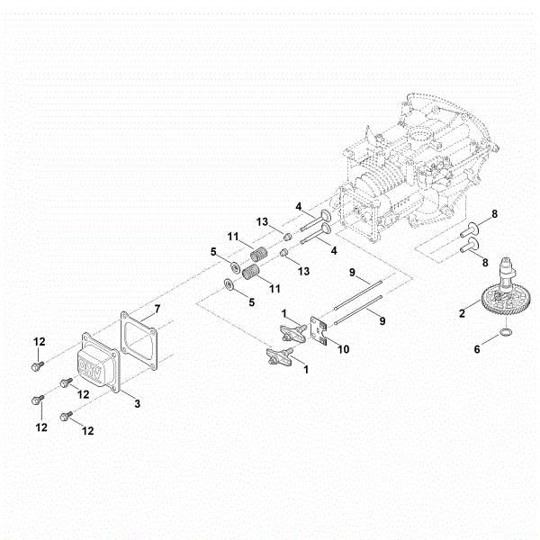 Slika H - Odmicna gred, ventili EVC 200.3 (EVC200-0007)