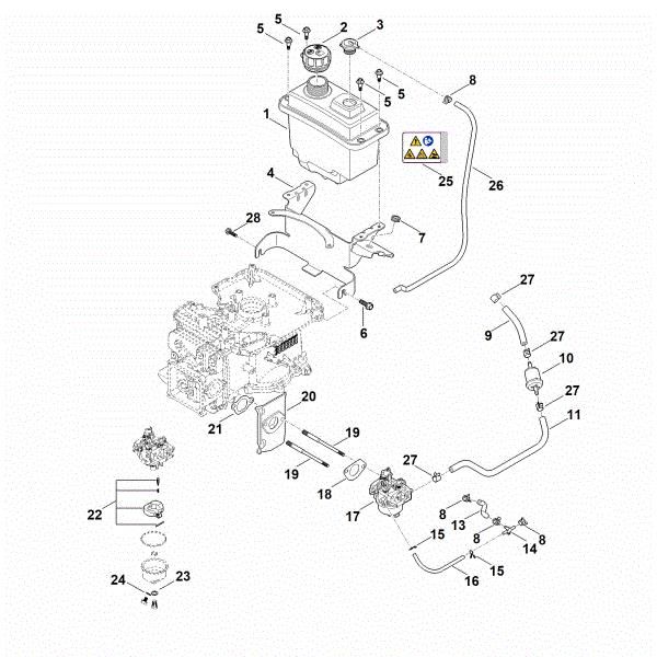 Slika G - Sistem goriva EVC 2000.0 (EVC2000-0001)