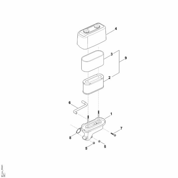 Slika B - Zracni filter EVC 4000.1 (EVC4000-0002)