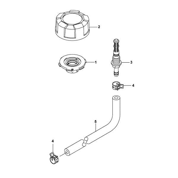 Slika K - Napeljava za gorivo/filter FJ180V-AM58
