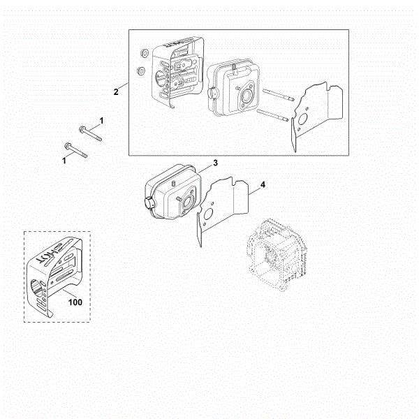 Slika F - Izpuh XT-675 (XT675-2047)