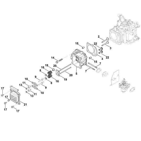 Slika I - Pokrov ventila, ventili XT-675 (XT675-2047)