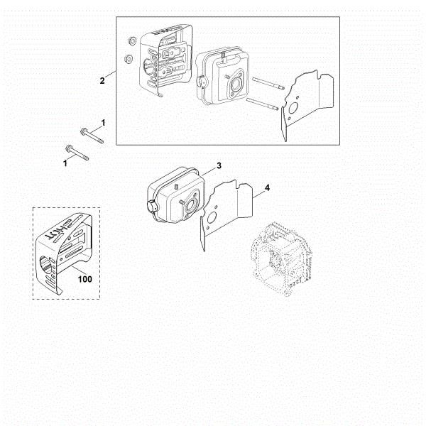 Slika F - Izpuh XT-675 (XT675-3052)