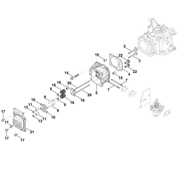 Slika I - Pokrov ventila, ventili XT-675 (XT675-3052)