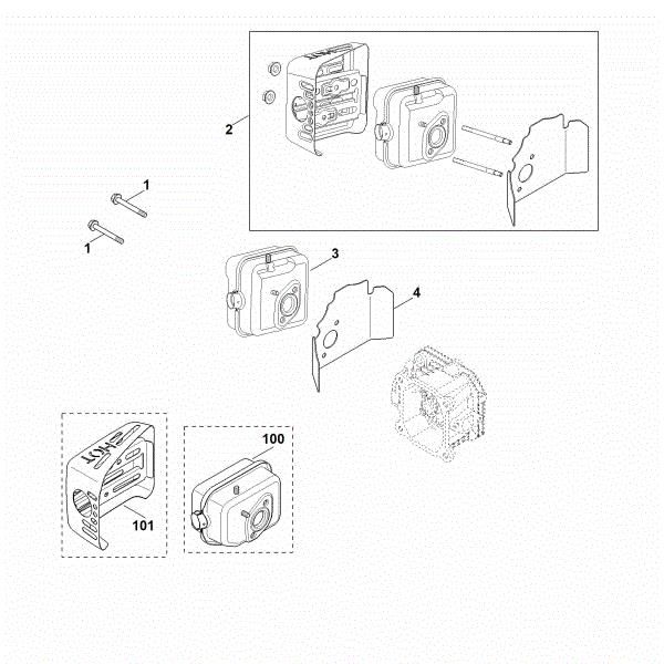 Slika F - Izpuh XT-800 (XT800-0036)