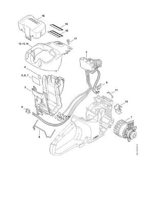 Slika Elektromotor, elektronski modul, pokrov TSA 230