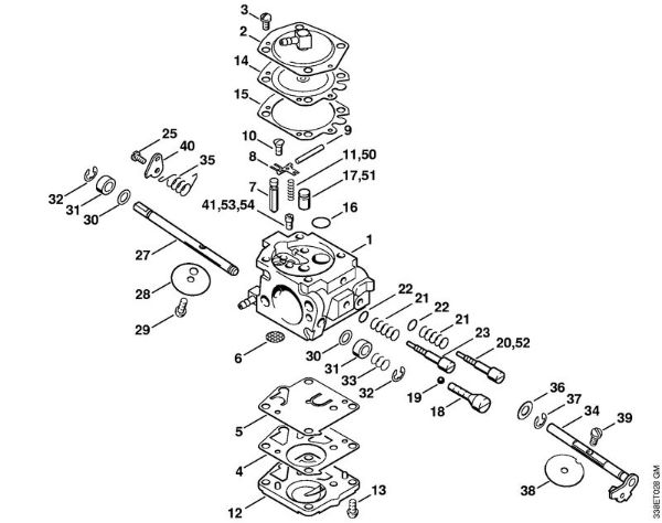Brusilni rezalniki (TS) TS 400 Uplinjac HS-274 (24.2003) della Marca Stihl