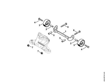 Brusilni rezalniki (TS) TS 420 Garnitura koles della Marca Stihl